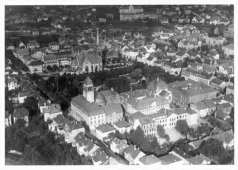 Luftbildaufnahme aus dem Jahr 1924